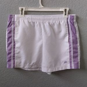 Purple Nike shorts